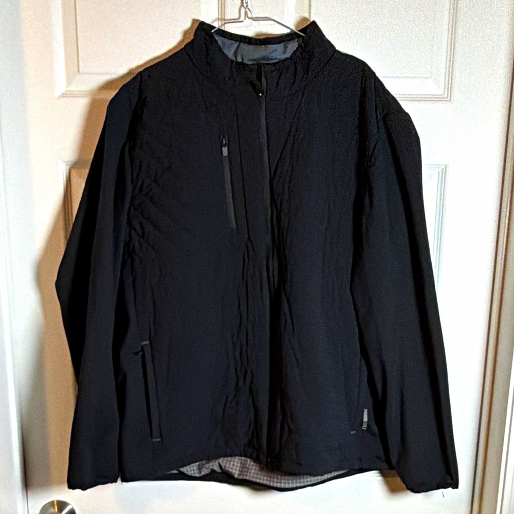 PUMA Golf Men's XXL Black Softshell Windbreaker Full Zip Jacket
